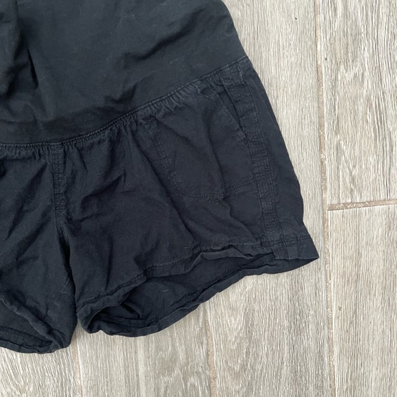 Black maternity shorts - Picture 3 of 4